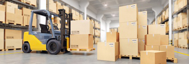 Logistics Fulfillment Service - Forklift loading boxes